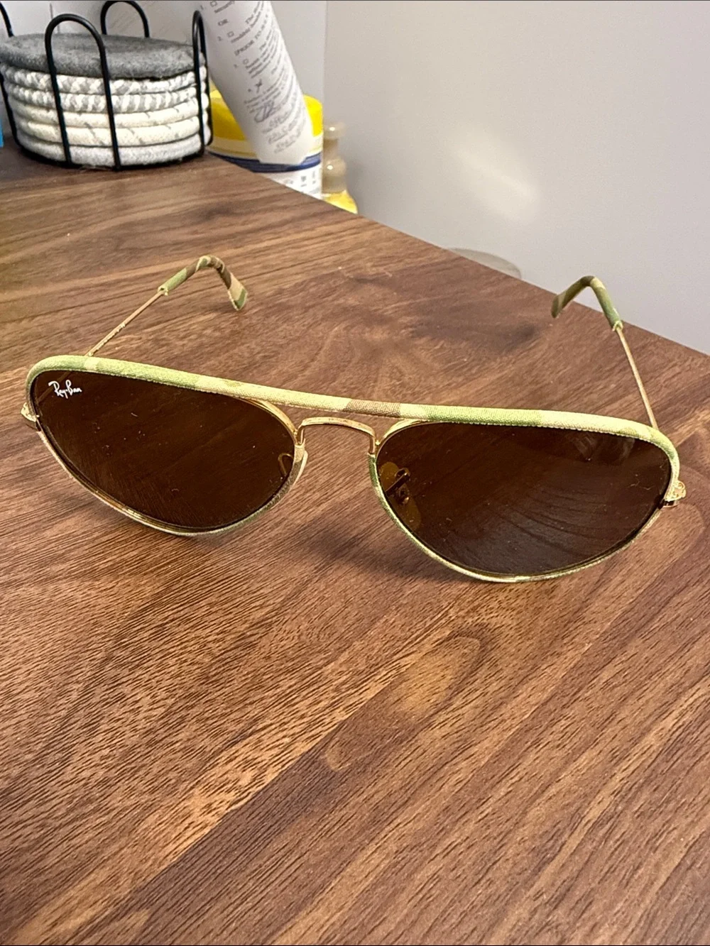 Ray-Ban camo  Aviator Sunglasses with Brown Lenses